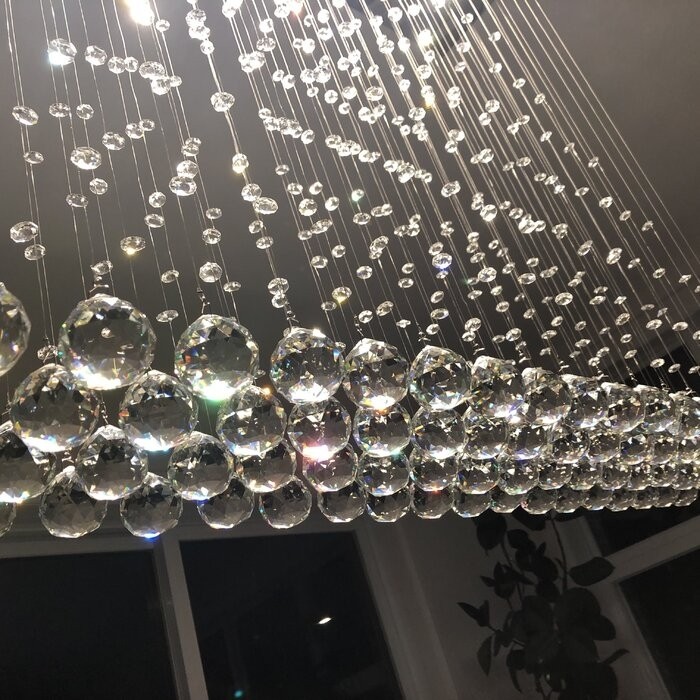 Kenzo 6 - Light Chandelier with Crystal Accents