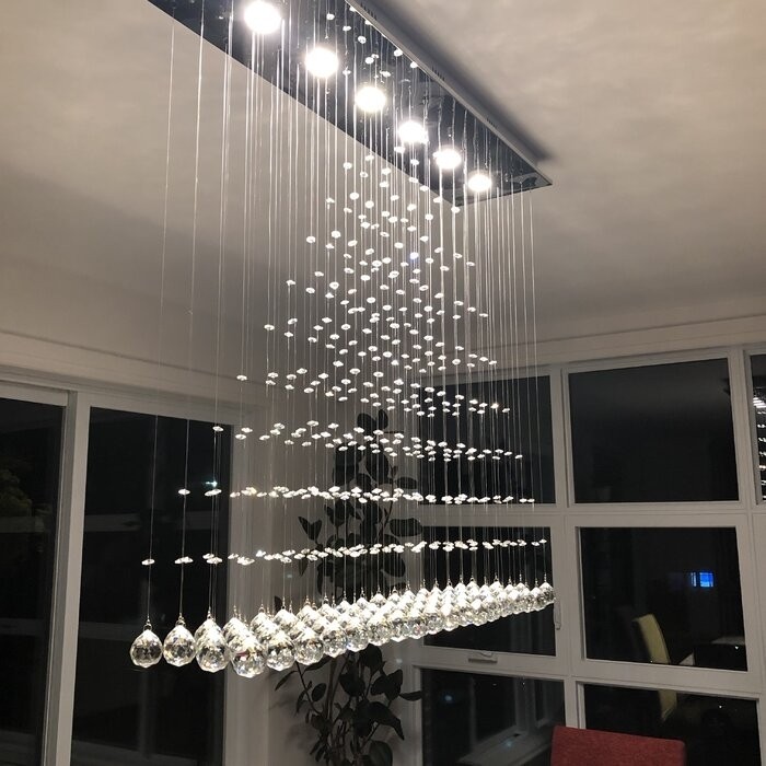 Kenzo 6 - Light Chandelier with Crystal Accents