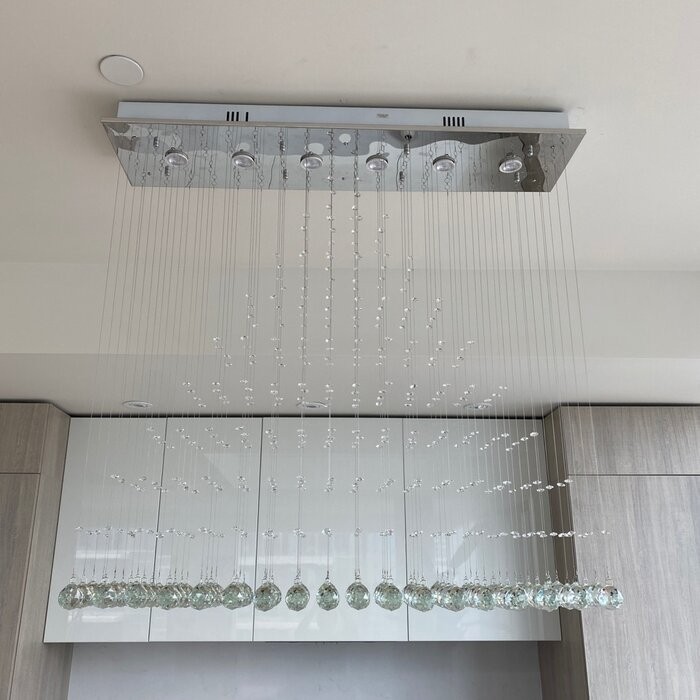 Kenzo 6 - Light Chandelier with Crystal Accents