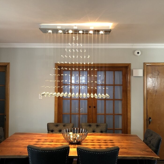 Kenzo 6 - Light Chandelier with Crystal Accents