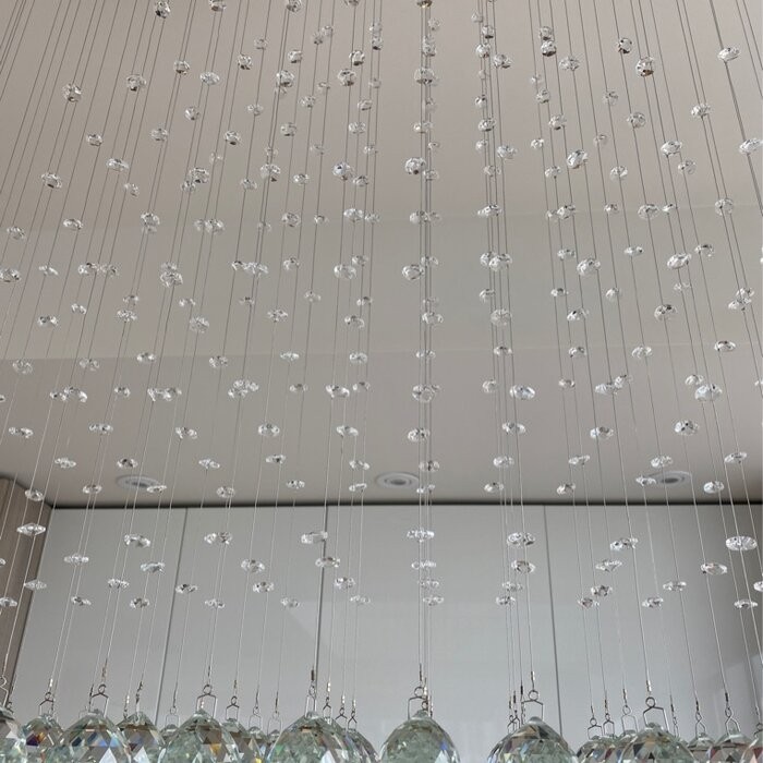 Kenzo 6 - Light Chandelier with Crystal Accents