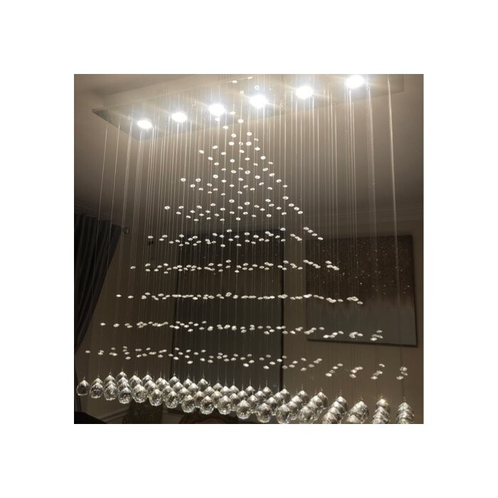 Kenzo 6 - Light Chandelier with Crystal Accents