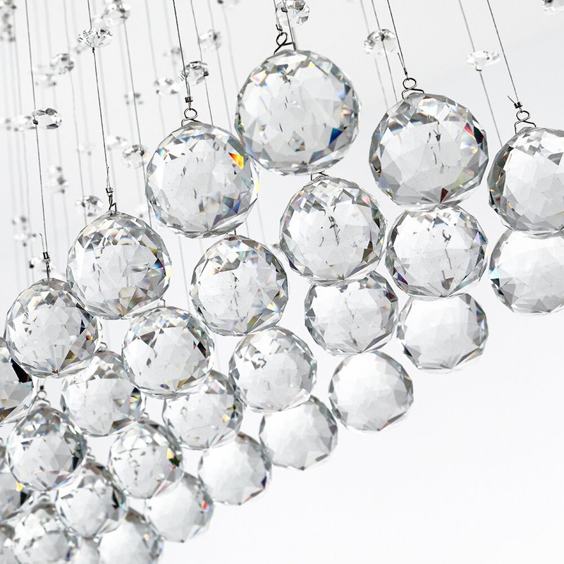 Kenzo 6 - Light Chandelier with Crystal Accents