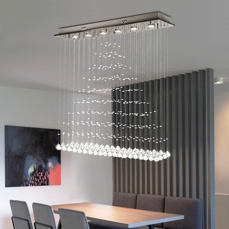 Kenzo 6 - Light Chandelier with Crystal Accents