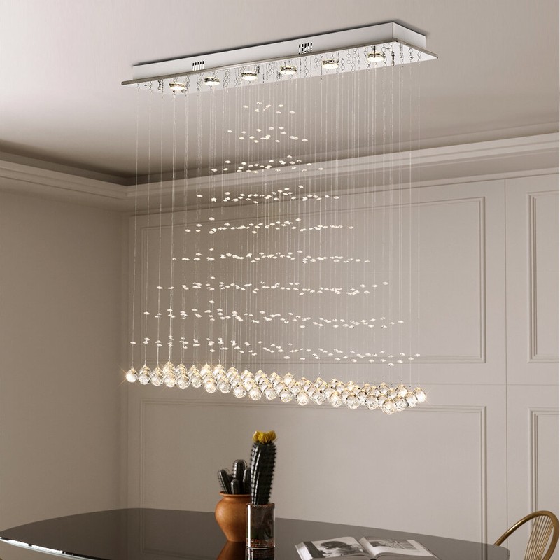 Kenzo 6 - Light Chandelier with Crystal Accents