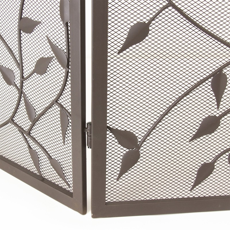 Kestrel 3 Panel Steel Fireplace Screen