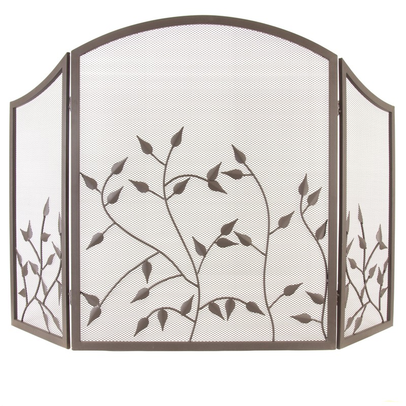 Kestrel 3 Panel Steel Fireplace Screen