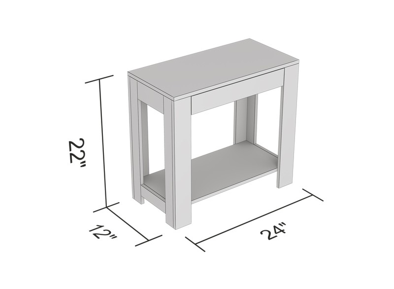Keysville 22'' Tall End Table with Storage