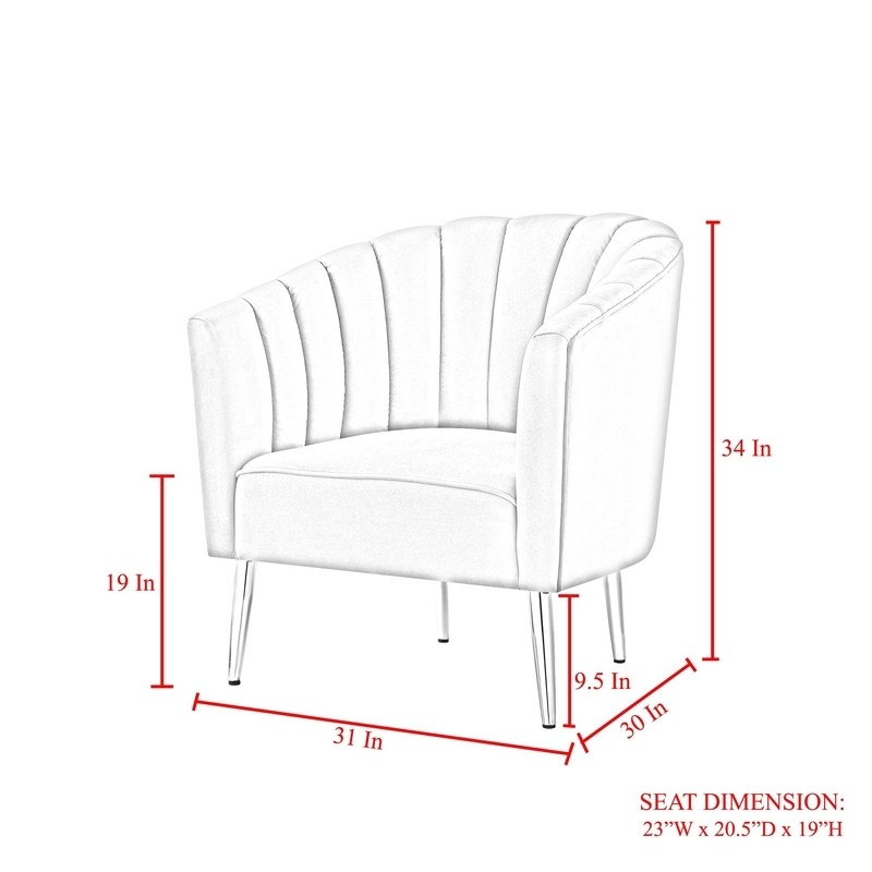 Khalid 31'' Wide Tufted Velvet Barrel Chair