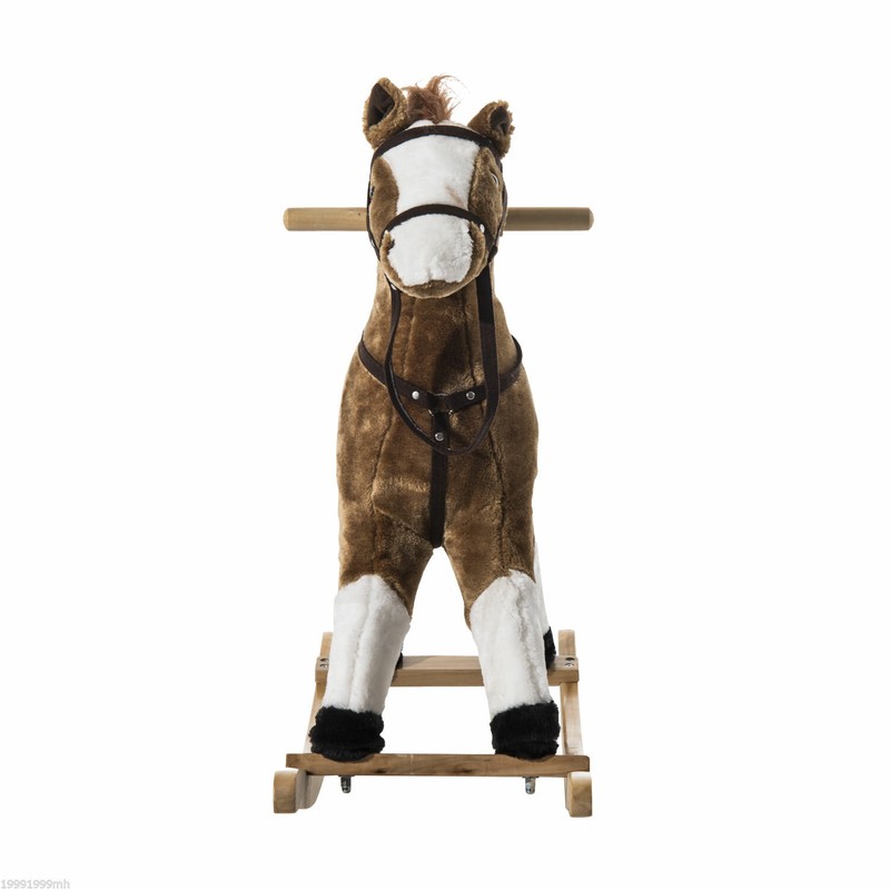 Kids Plush Pony Rocking Horse