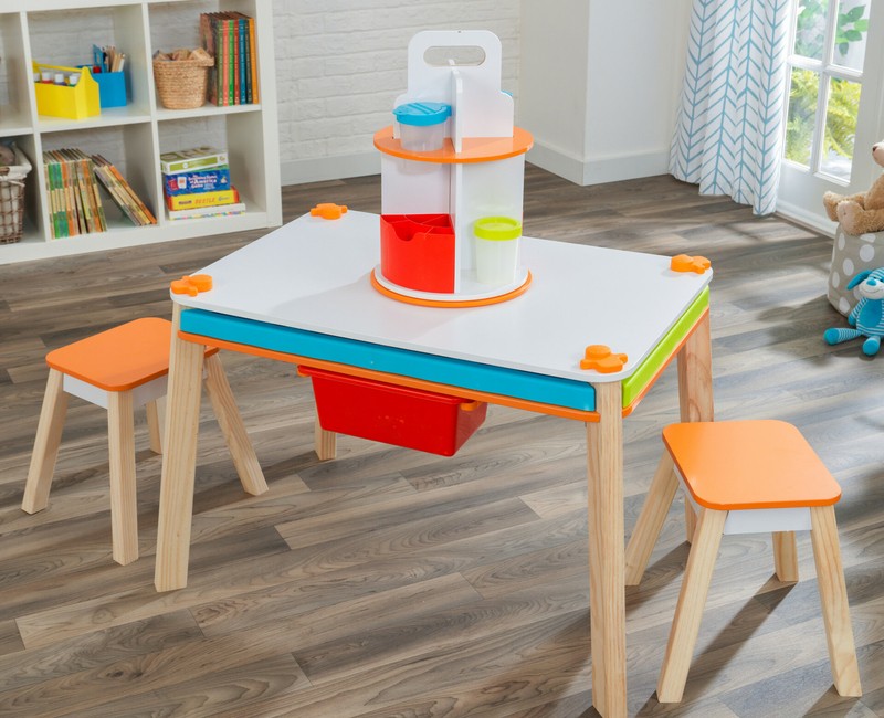 Kids Rectangular Arts And Crafts Table and Chair Set
