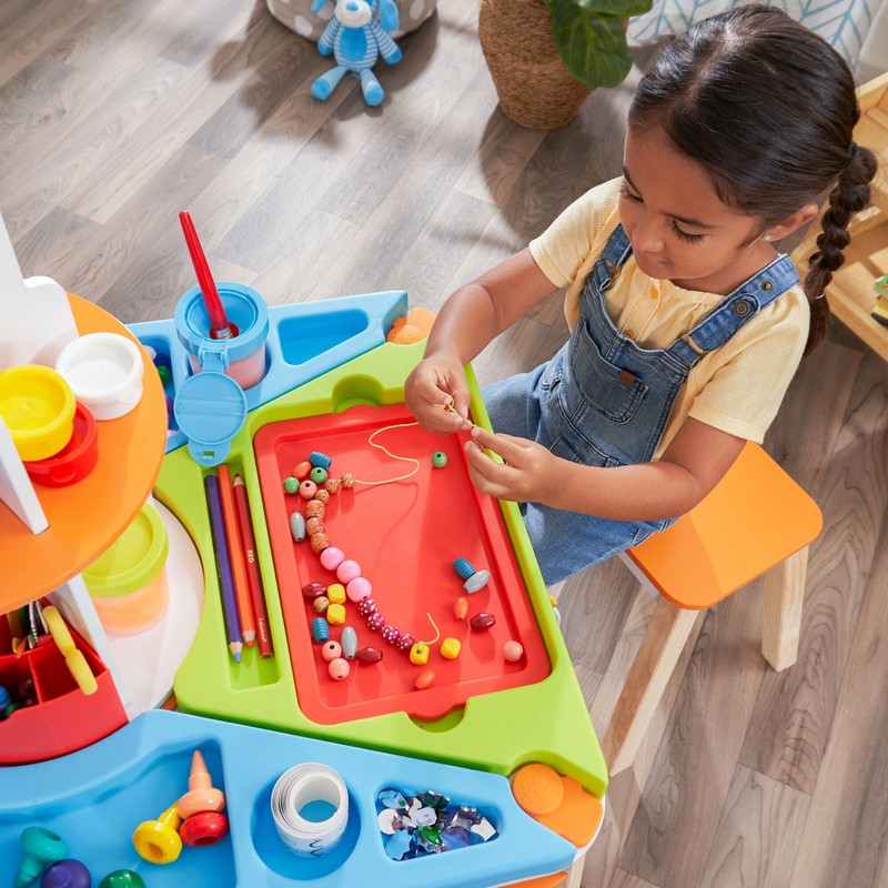 Kids Rectangular Arts And Crafts Table and Chair Set