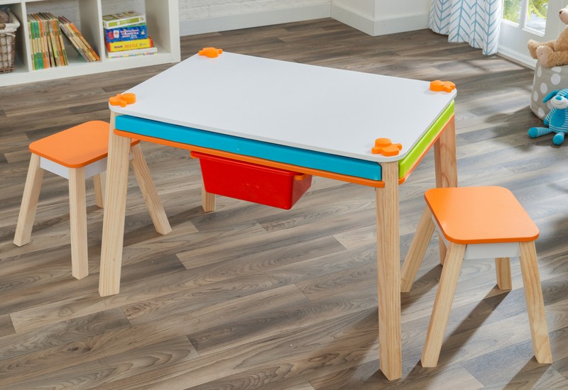 Kids Rectangular Arts And Crafts Table and Chair Set