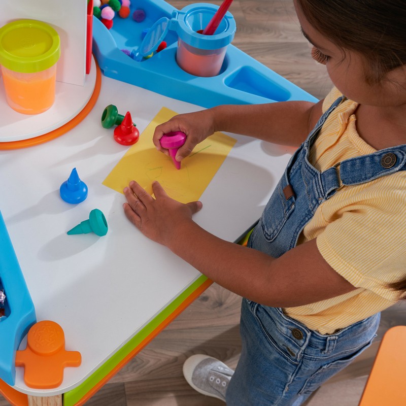 Kids Rectangular Arts And Crafts Table and Chair Set