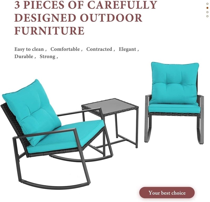 Kinzie Square 2 - Person 18'' Long Bistro Set with Cushions