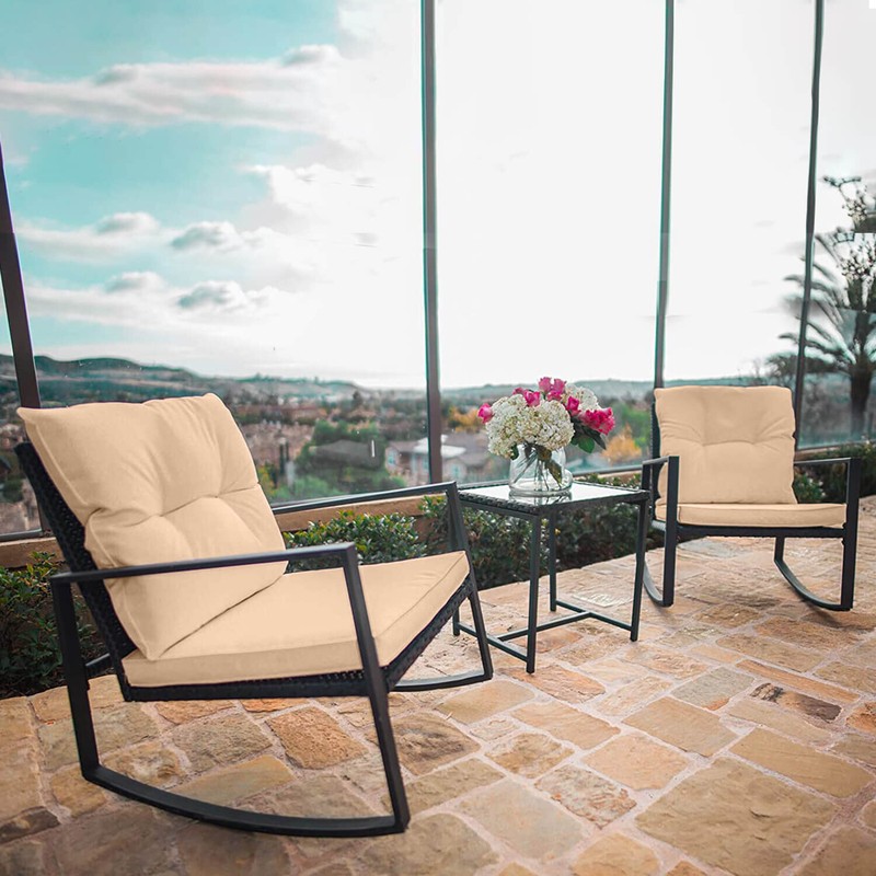 Kinzie Square 2 - Person 18'' Long Bistro Set with Cushions