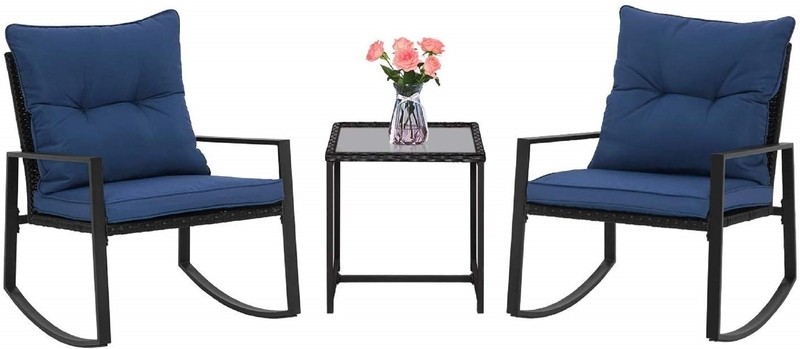 Kinzie Square 2 - Person 18'' Long Bistro Set with Cushions