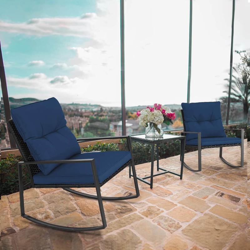 Kinzie Square 2 - Person 18'' Long Bistro Set with Cushions
