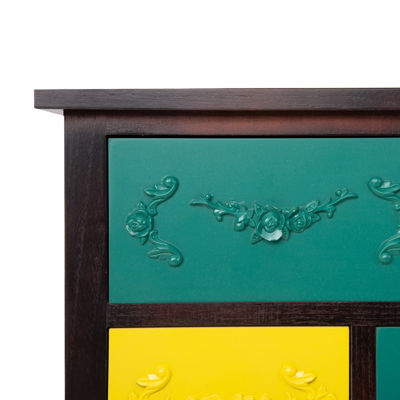 Kova 31'' Tall Solid Wood 8 - Drawer Apothecary Accent Chest