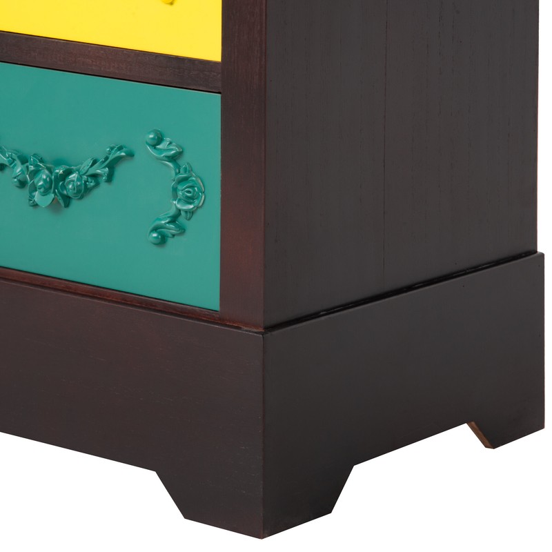 Kova 31'' Tall Solid Wood 8 - Drawer Apothecary Accent Chest