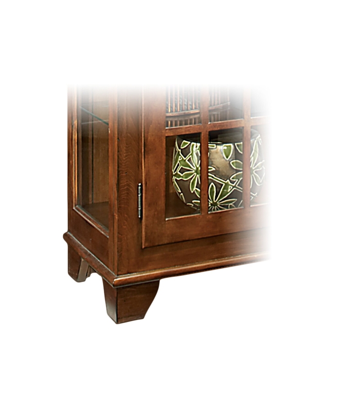 Kyles 38'' Wide Solid Wood Curio Cabinet with Lighting
