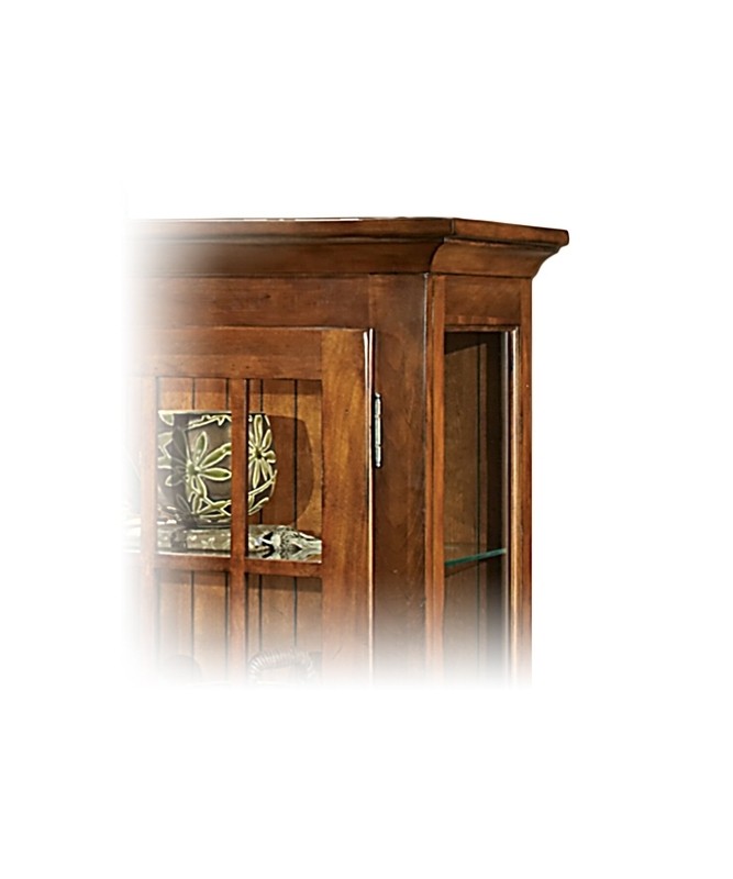 Kyles 38'' Wide Solid Wood Curio Cabinet with Lighting