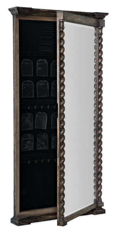 La Grange 40'' Wide Wall Mounted Jewelry Armoire with Mirror
