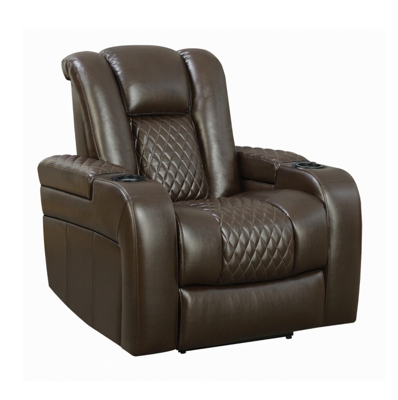 Laddie 38'' Wide Faux Leather Power Wall Hugger Standard Recliner