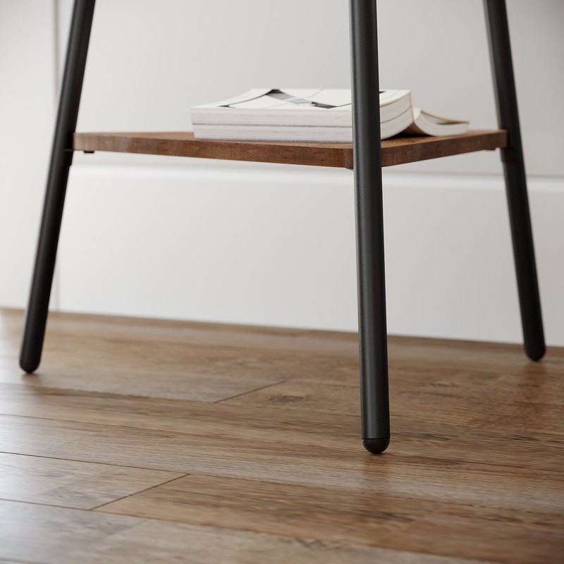 Lakwanzaa 19.3'' Wide Freestanding Coat Rack with Storage