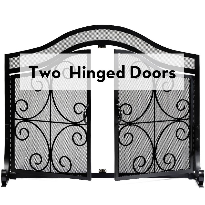 Large Decorative Baby Safe 1 Panel Iron Fireplace Screen