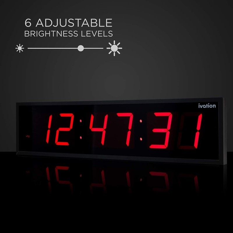 Large Digital LED Wall Clock