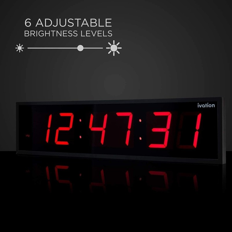 Large Digital LED Wall Clock