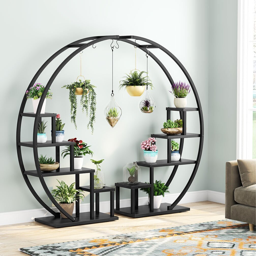 Large Round Indoor Tiered Plant Stand 
