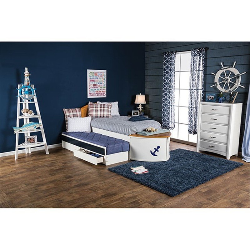 Latrell Twin 2 Drawer Mate's & Captain's Bed with Trundle by Sunside Sails