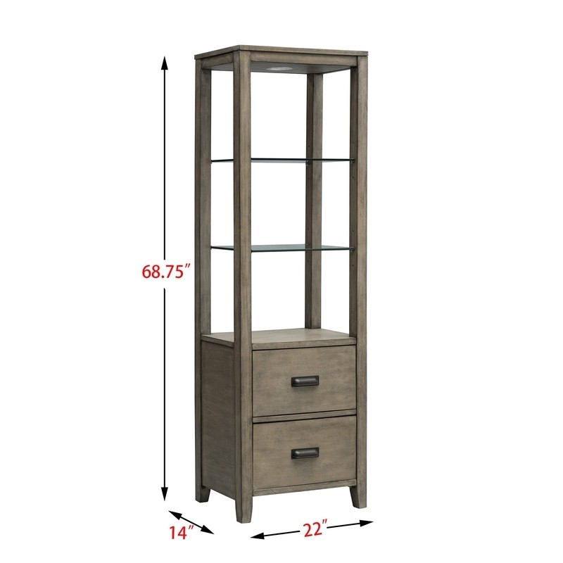 Lavera 22'' Wide Solid Wood China Cabinet
