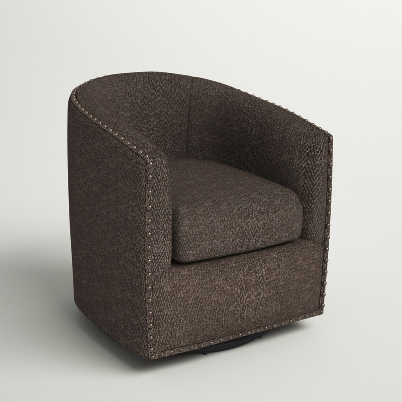 Leominster 28'' Wide Swivel Barrel Chair