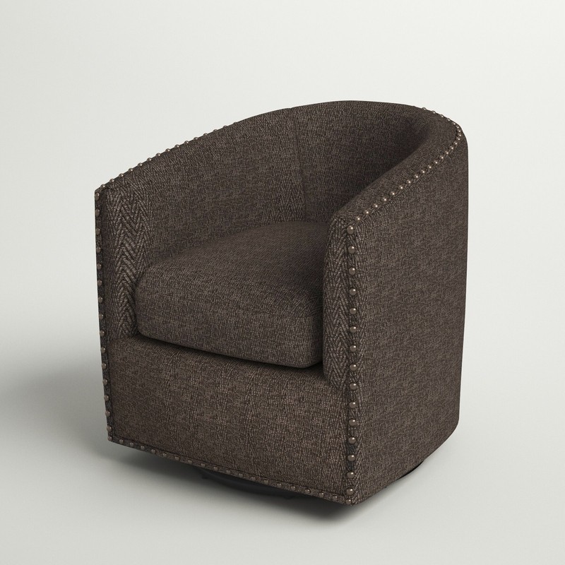 Leominster 28'' Wide Swivel Barrel Chair