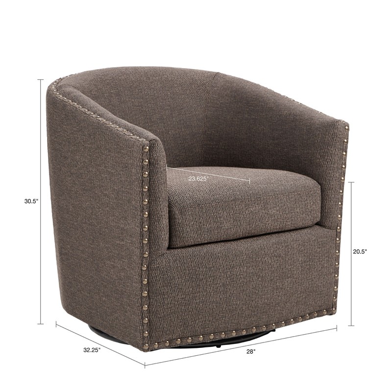 Leominster 28'' Wide Swivel Barrel Chair