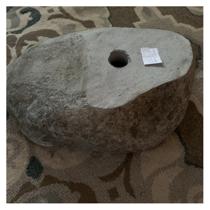 Leos Stone Oval Vessel Bathroom Sink