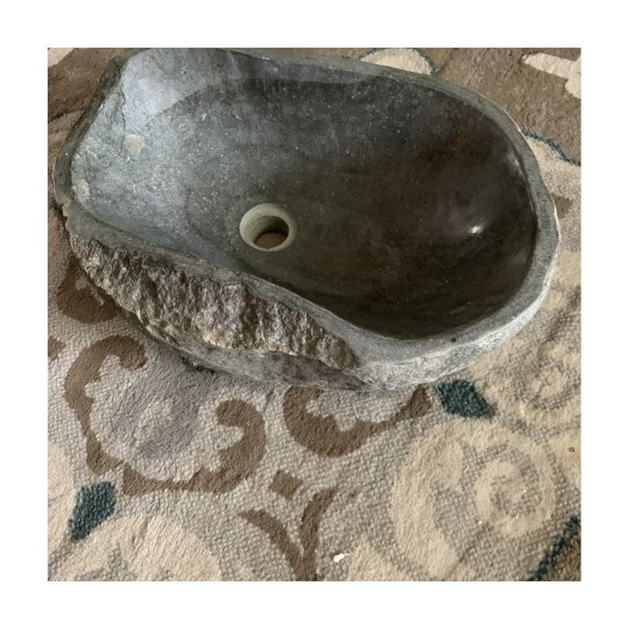 Leos Stone Oval Vessel Bathroom Sink