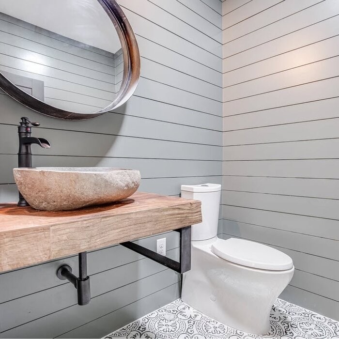 Leos Stone Oval Vessel Bathroom Sink