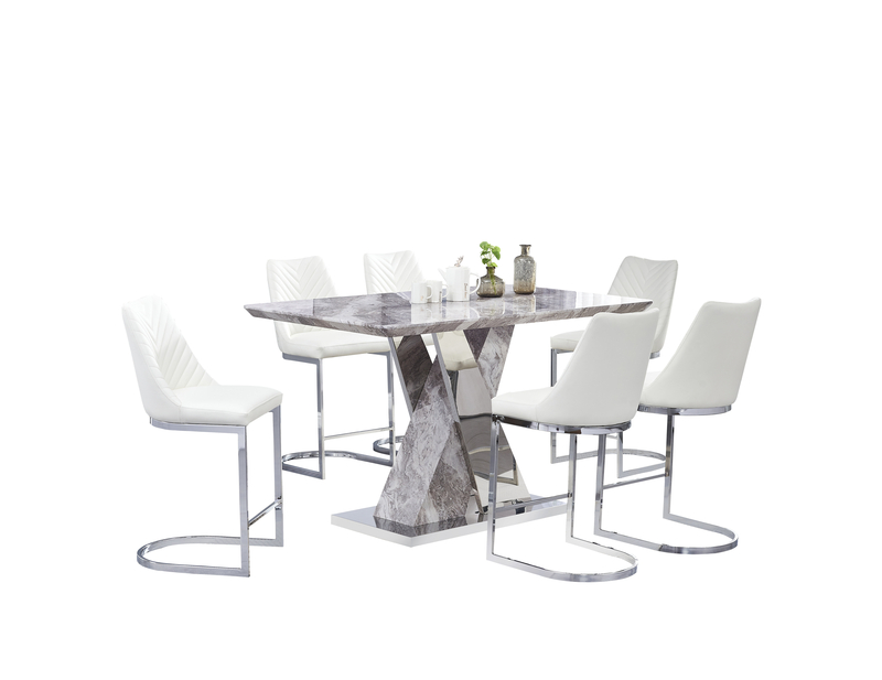 Lieselore 6 - Person Counter Height Dining Set