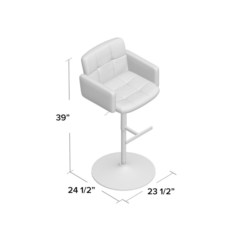 Limpley Stoke Swivel Adjustable HeightBar Stool