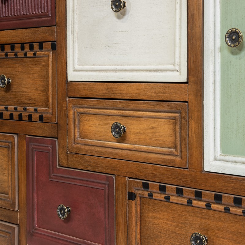 Liriano 36'' Tall 9 - Drawer Apothecary Accent Chest
