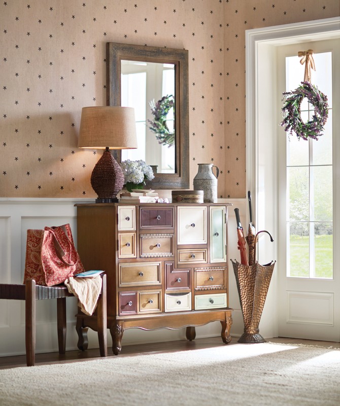 Liriano 36'' Tall 9 - Drawer Apothecary Accent Chest