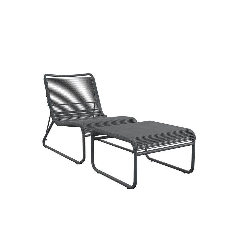 Lita Patio Chair and Ottoman