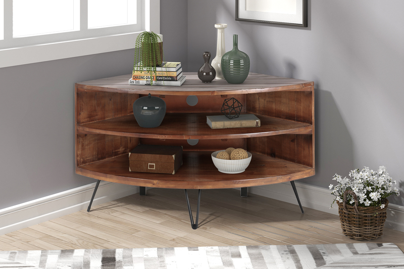 Lockheart Solid Wood Corner TV Stand for TVs up to 48"