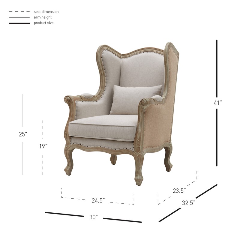 Lorinda 30'' Wide Wingback Chair