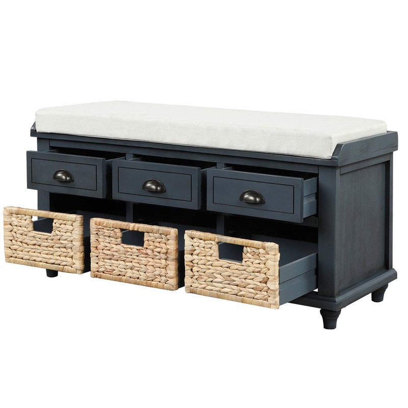 Lumpkins Drawers Storage Bench