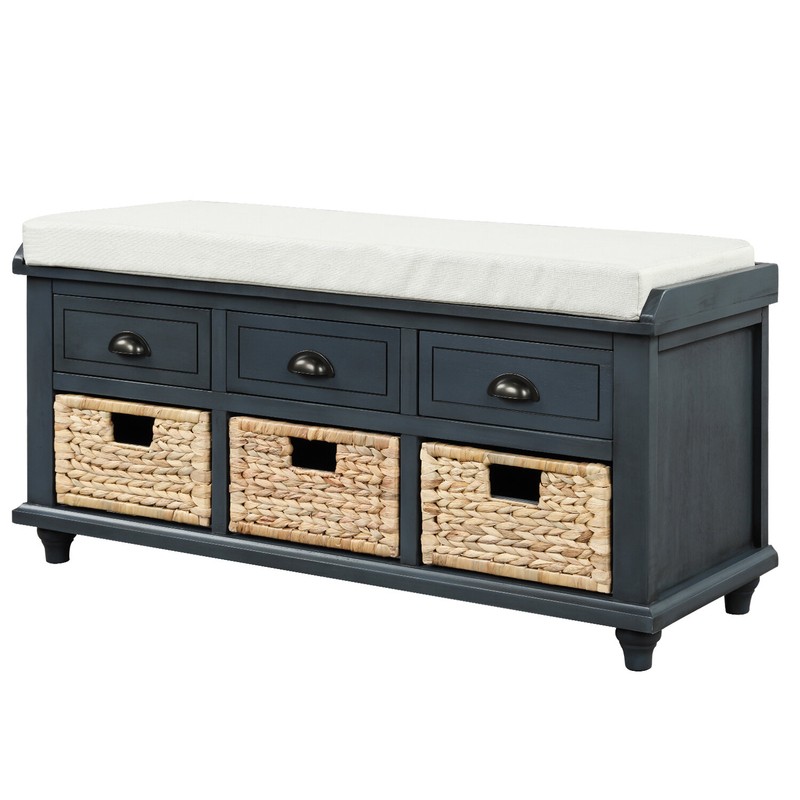 Lumpkins Drawers Storage Bench